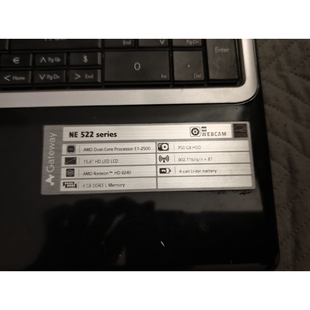 Gateway Laptop NE Series - Picture 3 of 8